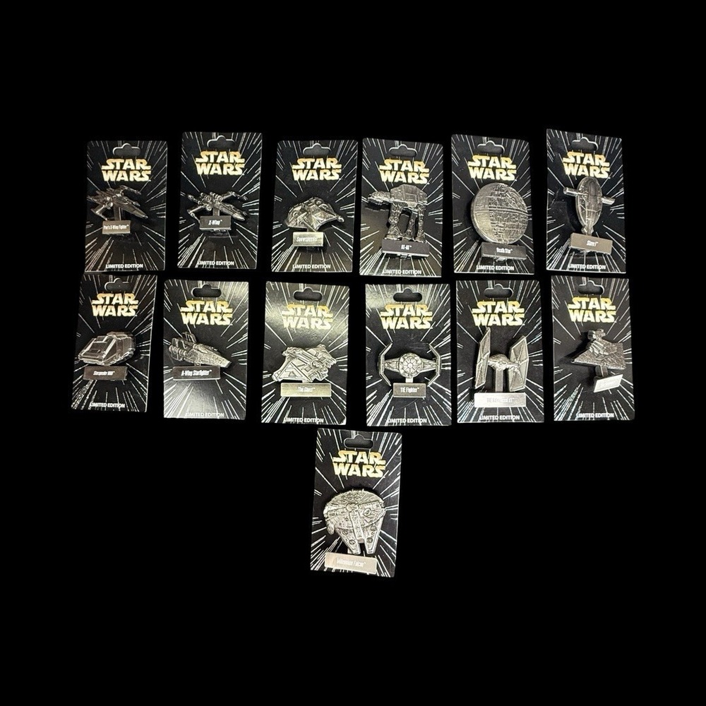 Complete Star Wars Vehicles of the Month Disney‎ Pins LE 6000 (Lot of 13)